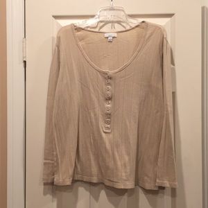 Charter Club 100% cotton long-sleeved top